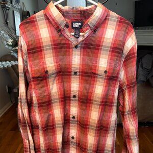 Men's Large Plaid Button Down